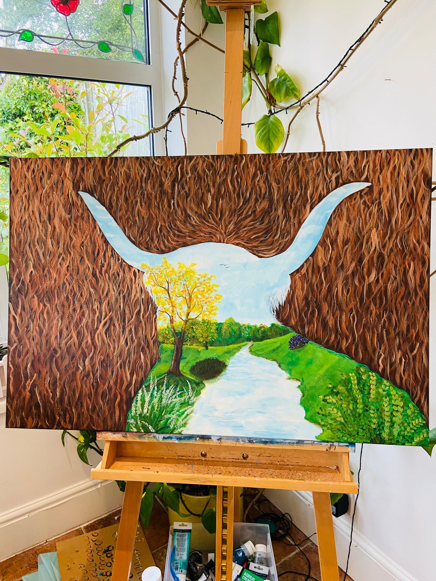 One with Nature- The Highland Cow
