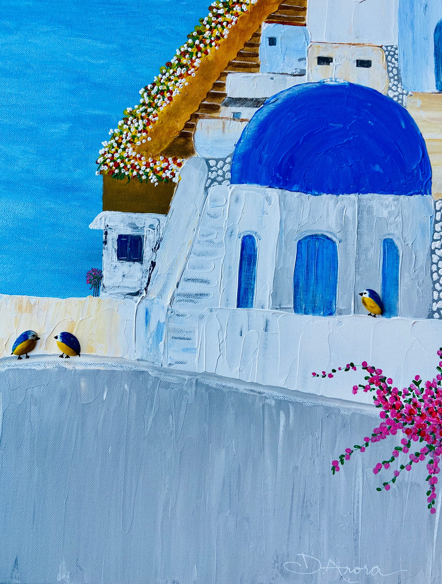 Around Santorini in 5days - bluetits