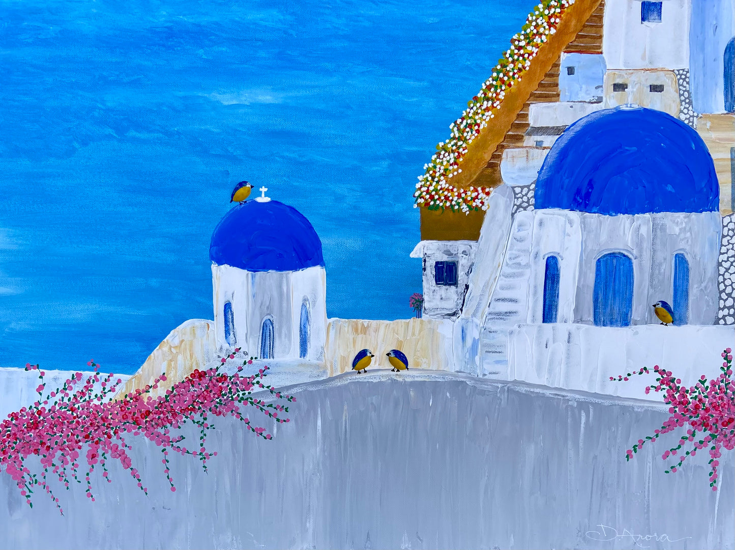 Around Santorini in 5days - bluetits