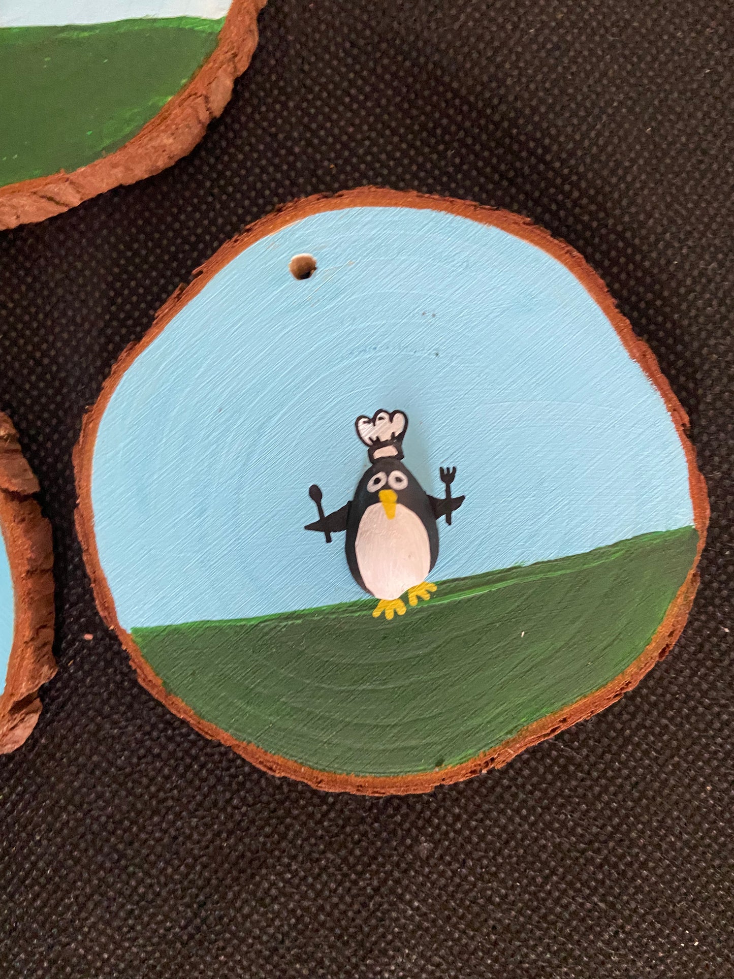 Pistachio shell penguins