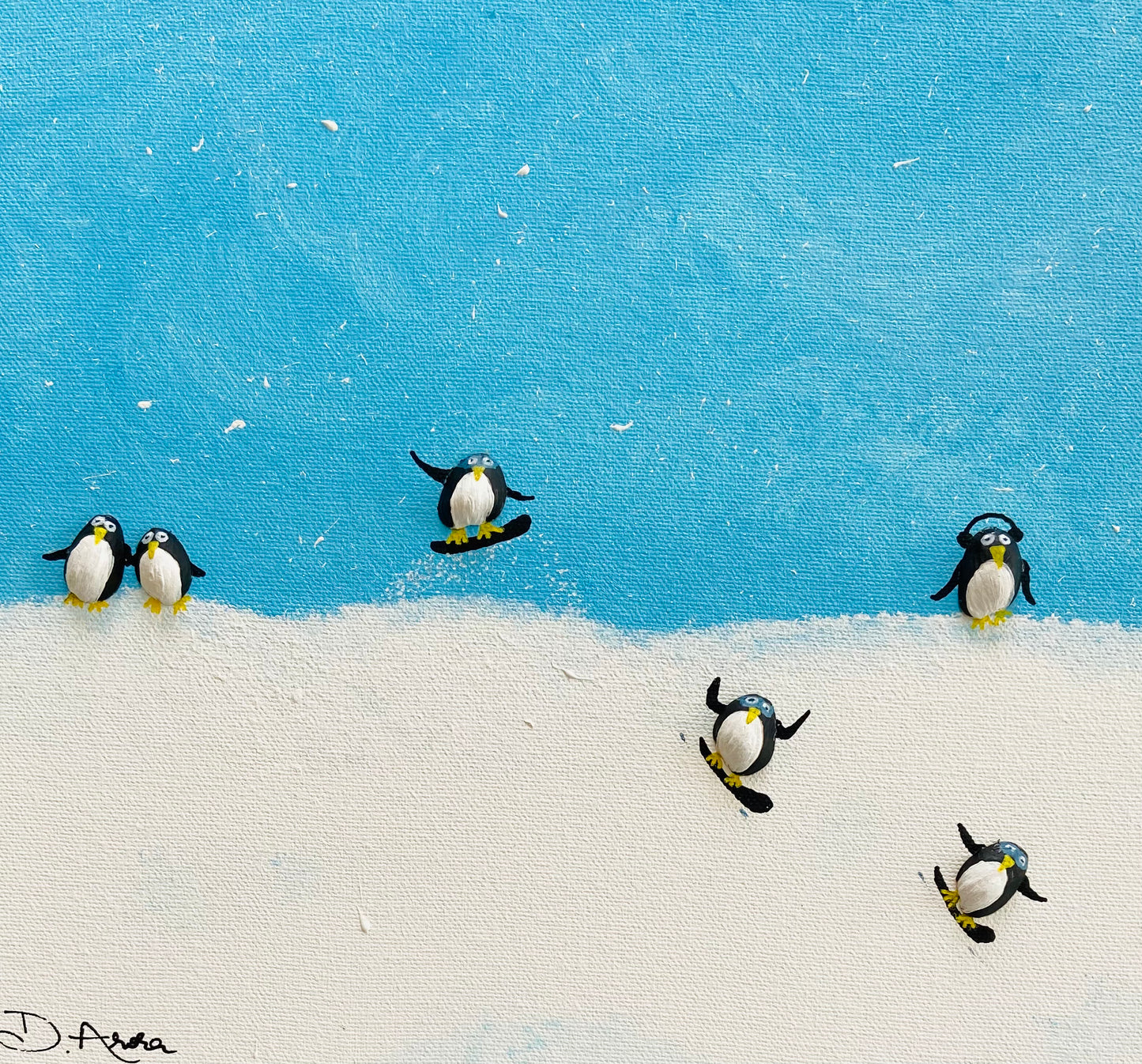 Playful Penguin Parade