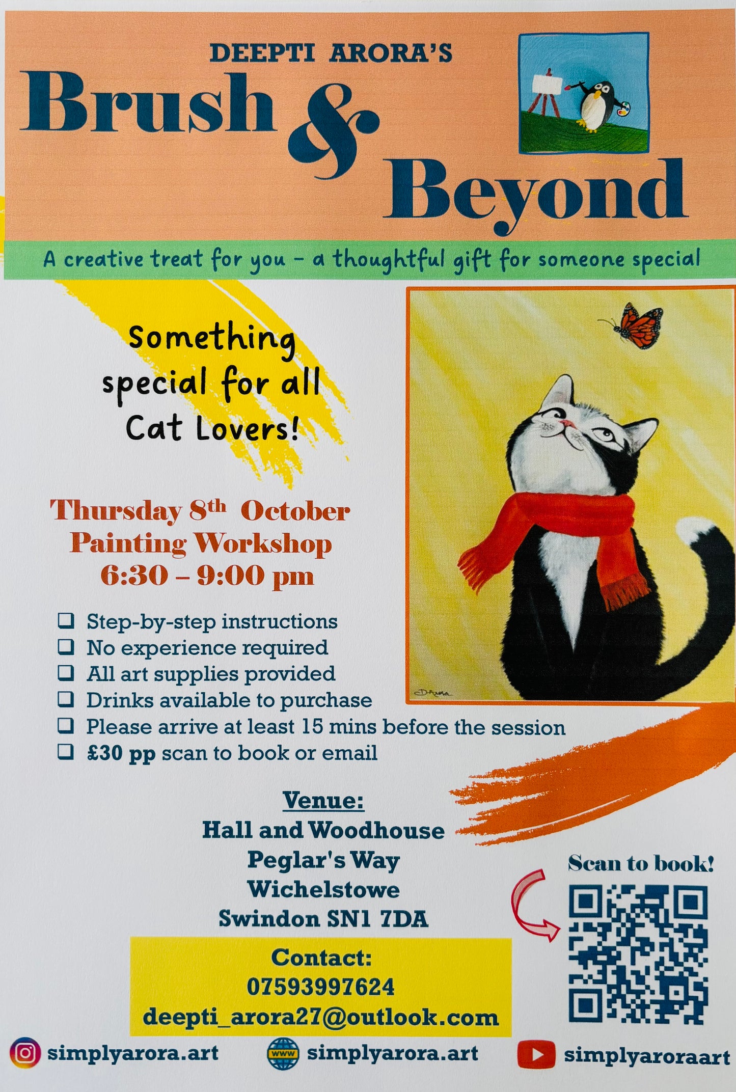 Brush & Beyond - 8th October- Thursday H&W pub 6:30-9:00pm