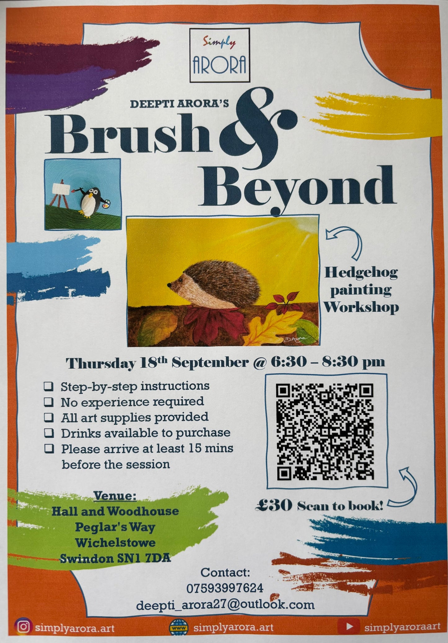 Brush & Beyond - Hedgehog 🍁🍁 18th September 2025