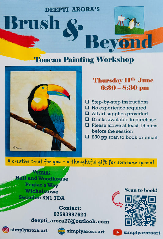 Brush & Beyond - Toucan - 11th June- H&W pub 6:30-8:30pm